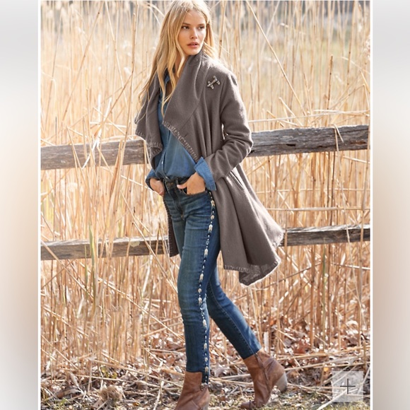 Driftwood Jackie Chevron Embroidered Skinny Jeans sz 26 - Picture 14 of 14